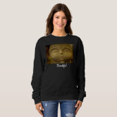 Dankbarer Glücklicher Lachender Buddha Sweatshirt (Vorne ganz)