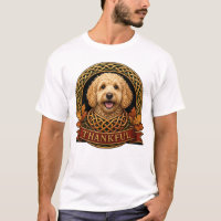 Dankbarer Goldendoodle-Keltischer Knoten