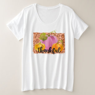 Dankbarer Herbst individuell gestalten Große Größe T-Shirt