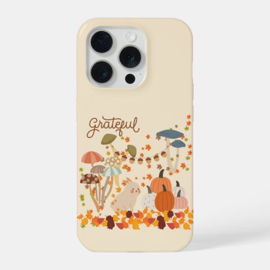 Dankbarer Herbsthase iPhone Hülle (Rückseite)