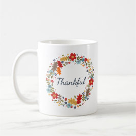 Dankbarer Herbstkranz Becher Thanksgiving-Geschenk Kaffeetasse