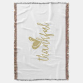 dankbarer herzlicher Erntedank Decke (Vorderseite Vertikal)