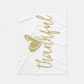 dankbarer herzlicher Erntedank Fleecedecke (Vorderseite)