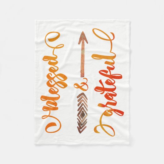 dankbarer herzlicher Erntedank Fleecedecke (Vorderseite)