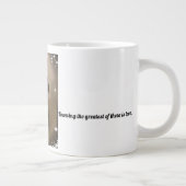 Dankbarer Herzschlag Jumbo-Tasse (Rechts)