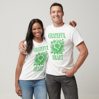Dankbarer Herzschlag T - Shirt - Unisex
