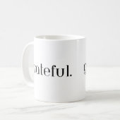 Dankbarer Kaffeebecher Kaffeetasse (Vorderseite Links)
