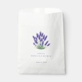 Dankbarer Lavendel Blumen Botanisch Geschenktütchen (Vorderseite)