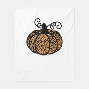 Dankbarer Leopard Pumpkin für Erntedank Fleecedecke