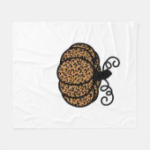 Dankbarer Leopard Pumpkin für Erntedank Fleecedecke (Vorderseite (Horizontal))