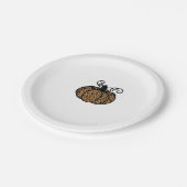 Dankbarer Leopard Pumpkin für Erntedank Pappteller (Schrägansicht)