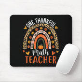 Dankbarer Mathe Teacher Fun Erntedank Rainbow Tee Mousepad (Mit Mouse)