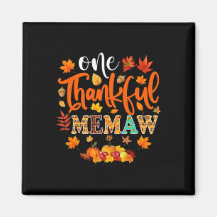 Dankbarer Memaw Fun Herbst Herbst Erntedank Magnet