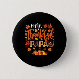 Dankbarer Papaw Fun Herbst Herbst Erntedank Button