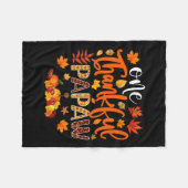 Dankbarer Papaw Fun Herbst Herbst Erntedank Fleecedecke (Vorderseite (Horizontal))