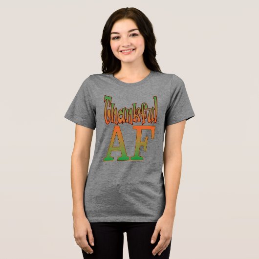 Dankbarer Puls Tri-Blend Shirt (Vorderseite voll)