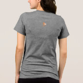 Dankbarer Puls Tri-Blend Shirt (Rückseite)