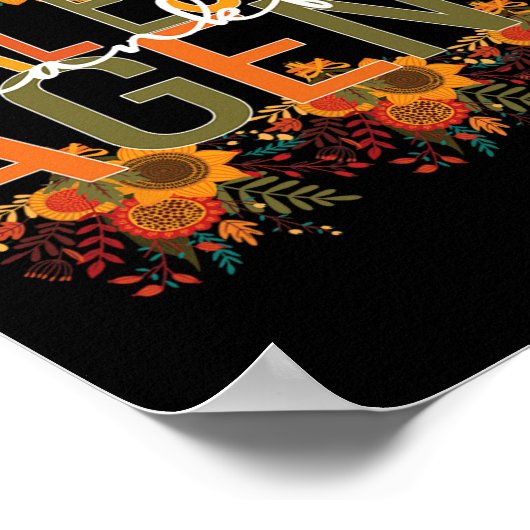 Dankbarer Real Anwesen Agent Erntedank Poster (Ecke)