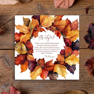 Dankbarer Rustikaler Fall Wreath-Erntedank Einladung