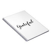 Dankbarer Schwarz-weißer, benutzerdefinierter Skri Notizblock (Rechte Seite)