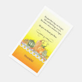 Dankbarer Segen Serviette (Ecke)