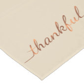 dankbarer Skriptentwurf Kupfer-Blick Erntedanks Kurzer Tischläufer (Ecke)