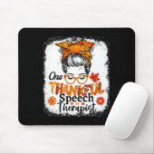 Dankbarer Sprechtherapeut Fall Erntedank Messy Mousepad (Mit Mouse)