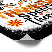 Dankbarer Sprechtherapeut Fall Erntedank Messy Poster (Ecke)