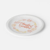 Dankbarer u. dankbarer Pappteller (Schrägansicht)