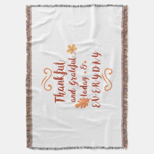 dankbarer und dankbarer Erntedank Decke (Vorderseite Vertikal)