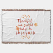 dankbarer und dankbarer Erntedank Decke (Vorderseite)