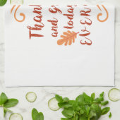 dankbarer und dankbarer Erntedank Geschirrtuch (Gefaltet)