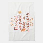 dankbarer und dankbarer Erntedank Geschirrtuch (Vertikal)