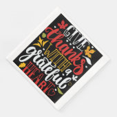 Dankbarer und dankbarer Erntedank Napkins Serviette (Ecke)