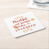 dankbarer und dankbarer Erntedank Rechteckiger Pappuntersetzer (angewinkelt)