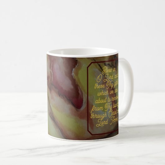 Dankbarer und gesegneter Erntedank Kaffeetasse (VorderseiteRechts)