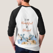 Dankbarer und gesegneter Fall T-Shirt (Rückseite)