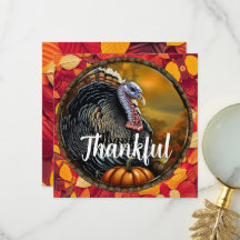 Dankbarer und Truthahn Thanksgiving-Menü
