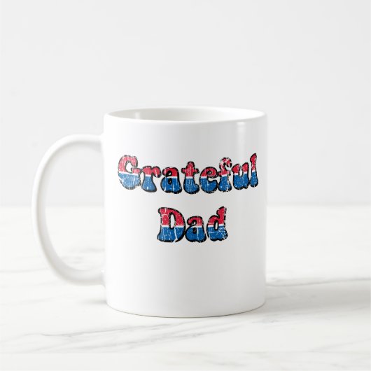 Dankbarer Vater Kaffeetasse (Links)