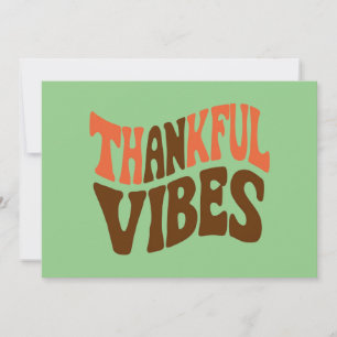 Dankbarer Vibes Erntedank Vintag Dankbar Feiertagskarte