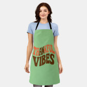 Dankbarer Vibes Erntedank Vintag Dankbar Schürze (Getragen)