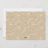 Dankbares Blatt | Erntedank-Fotokarte Feiertagskarte (Rückseite)