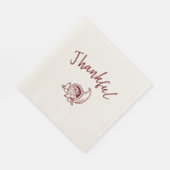 Dankbares Cornucopia-Set von 50 Serviette (Ecke)