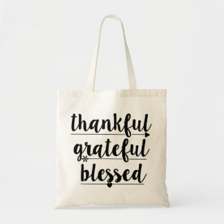 dankbares dankbares gesegnet tragetasche
