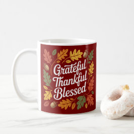 Dankbares Dankbares gesegnetes Erntedank Zitat Kaffeetasse