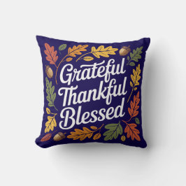 Dankbares Dankbares gesegnetes Erntedank Zitat Kissen