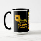 Dankbares, dankbares, gesegnetes Foto Tasse (Links)