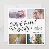 Dankbares Dankbares gesegnetes Foto Weihnachten (Vorderseite)