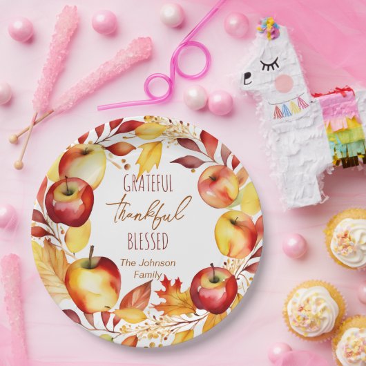 Dankbares Dankbares gesegnetes Geschirr für Ernted Pappteller (Party)