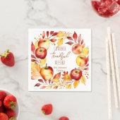 Dankbares Dankbares gesegnetes Geschirr für Ernted Serviette (Beispiel)